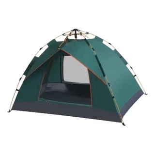 Wing Barraca Camping 4 Pessoas Monta Sozinha Dobrável Automática Verde