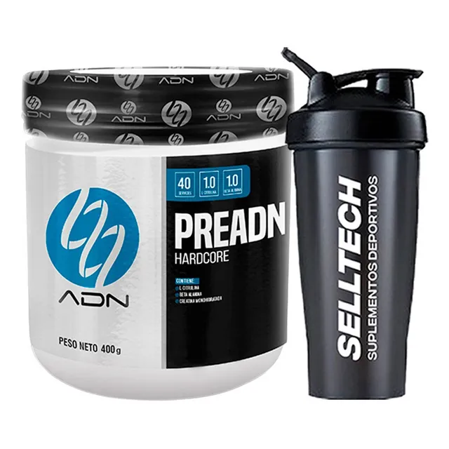 Pre Entreno Adn Preadn 600gr Fruit Punch + Shaker