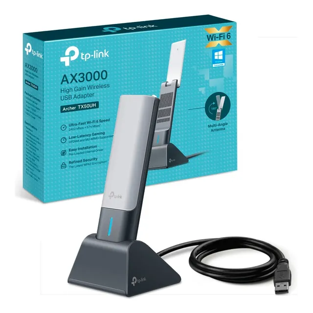 ARCHER TX50UH ADAPTADOR WI-FI 6 USB AX3000 TP-LINK