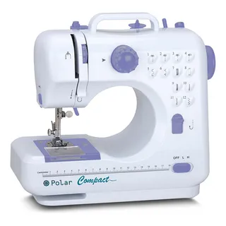 MĂĄquina De Costura Reta Polar Compact Gf1000 PortĂĄtil Branca MĂĄquina De Costura Reta Polar Compact Gf1000 PortĂĄtil Branca