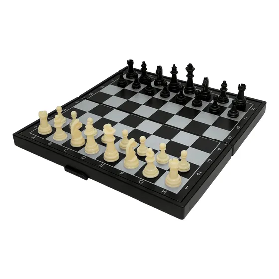 Combo 3 Em 1 Jogo De Tabuleiro Xadrez Magnético Gamão E Dama