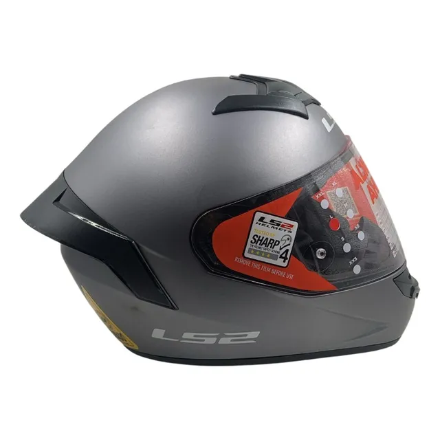 Casco  Ls2 Ff-352 Rookie Single Mono Color Gris Gris Oscuro Lisa M