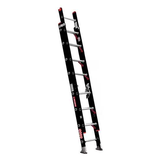 Escalera De Extensión Fibra De Vidrio 16 Peldaños 175kg