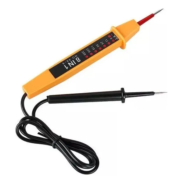 Tester Probador De Voltaje 8 En 1 6v 12v 24v 220v