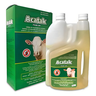 Acatak Pour-on Elanco Carrapaticida Para Bovinos - 1 Litro Acatak Pour-on Elanco Carrapaticida Para Bovinos - 1 Litro
