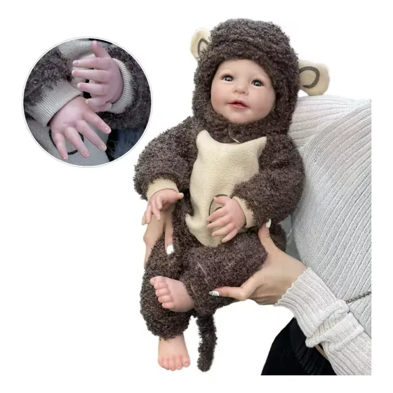Bebé Reborn Disfraz De Mono Tierno En Caja Original