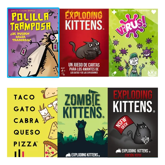 Juegos De Mesa - Polilla Tramposa, Exploding Kittens, Otros