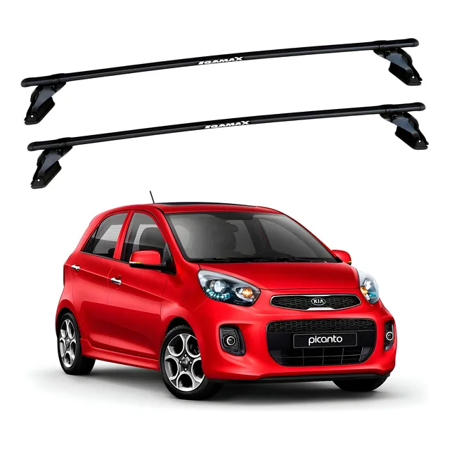 Barras De Techo Eqmax Acero Kia Picanto 2014-2015 Negro