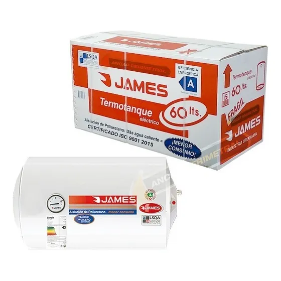 Calefon James Horizontal 60 Lts Poliuretano Inyectado Js