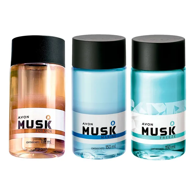 Kit X3 Musk Musk Freeze Y Musk Marine Refrescantes