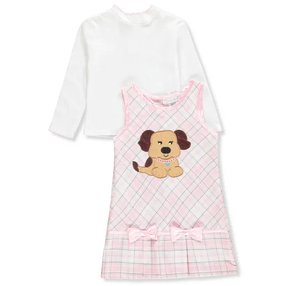 Vestido Tipo Jumper De Perrito De Niña Talla 6