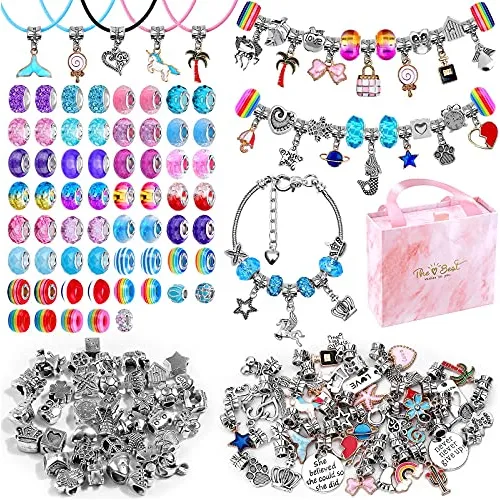 Juego De 150 Piezas Hacer Pulseras Abalorios, Kit Hacer...