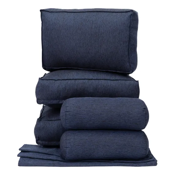 Kit Divan Anti Desgarro Desmontable 5 Almohadones Y Funda