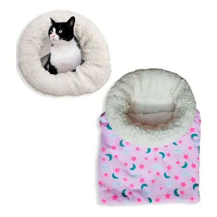Cama Toca Para Gatos Saco De Dormir Caminha Confortável Pet