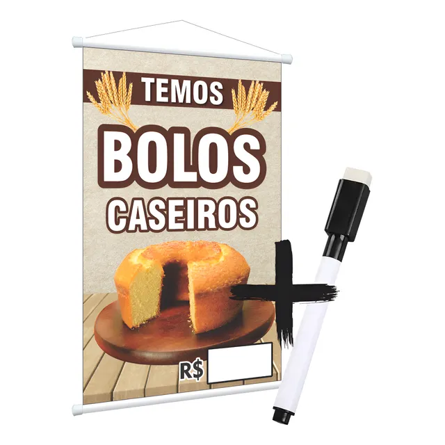 Banner Preço Oferta Bolo Caseiro Editável