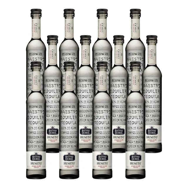 Pack De 12 Tequila Maestro Tequilero Humito Blanco 750 Ml