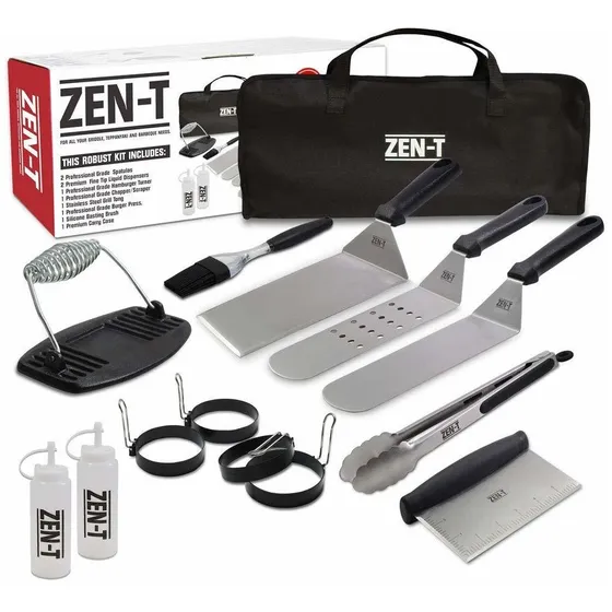 Kit Herramienta Para Parrilla Barbacoa 14 Repuesto Grado I