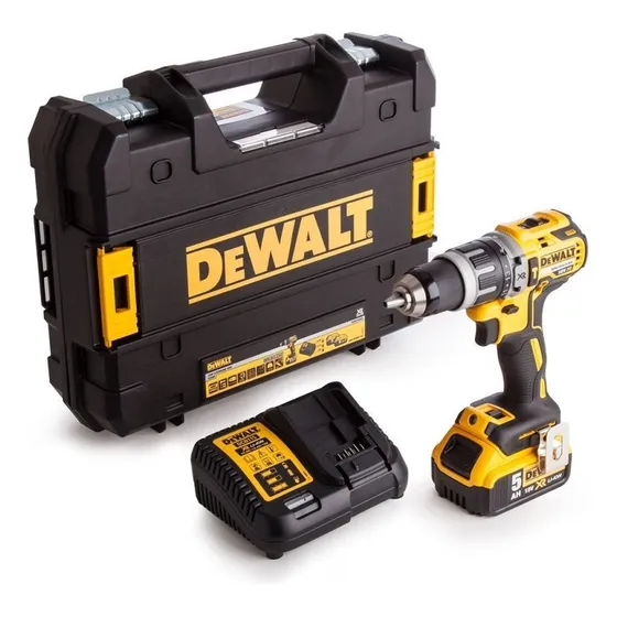 Taladro Percutor Dcd796 + Caja Tstak + 1 Bat. 5.0 Ah Dewalt