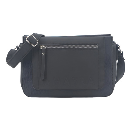 Morral Cartera Amayra 67.c2469.1 Con Bolsillo Frontal Negro Acabado De Los Herrajes Níquel Diseño De La Tela Lisa Morral Cartera Amayra 67.c2469.1 Con Bolsillo Frontal Negro Acabado De Los Herrajes Níquel Diseño De La Tela Lisa