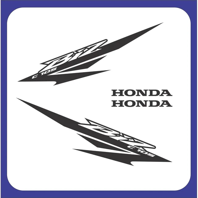 Kit Calcos Honda Biz C 105 - Vinilo De Corte - Personalizada