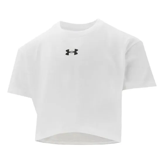 Remera Under Armour Ua Cp Sportstyle Logo Ss Blanco Niñas