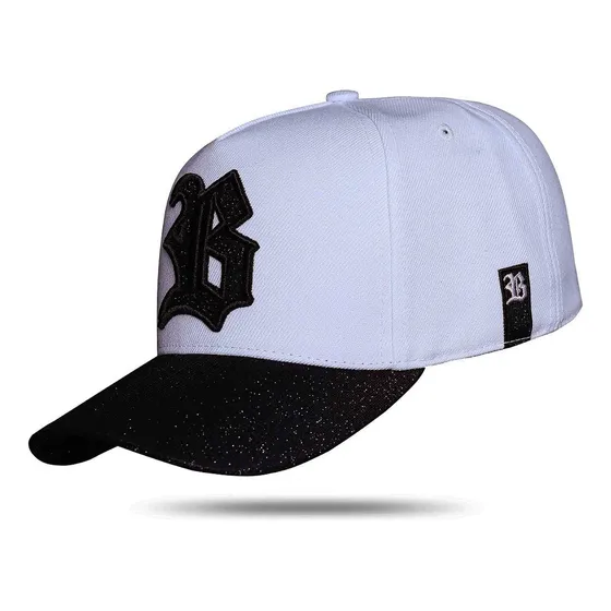 Bone Blck Brasil Snapback Logo Aba Shine
