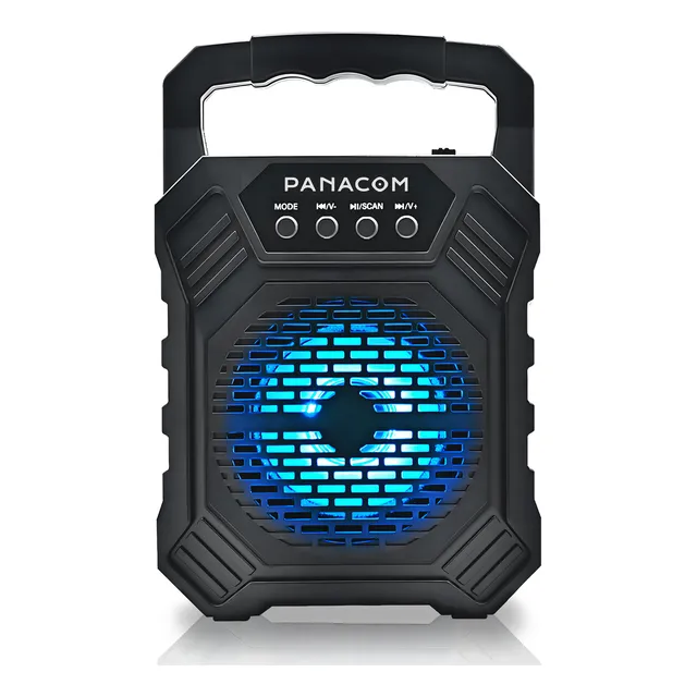 Parlante Portátil Panacom Sp1304 Bluetooth Recargable Sonido Color Negro