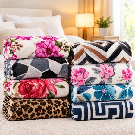 Cobertor Mantinha Microfibra Casal Manta Macia Diversas Cores Hotel Pousada Para o Frio Doação Estampada Sortida Casa Laura Enxovais