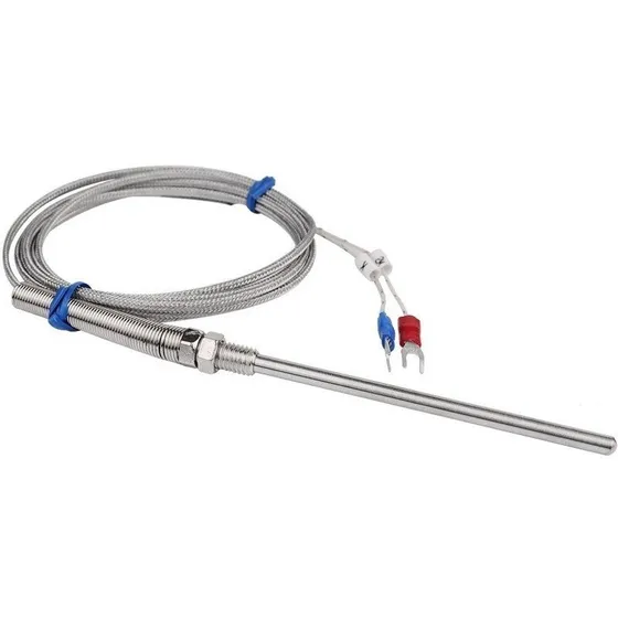 Termopar Tipo K -100 A 1250 °c Sonda 10cm Cable 3m 