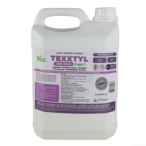 Neutralizador De Odores Para Carpetes Texxtyl Zero odor 5l