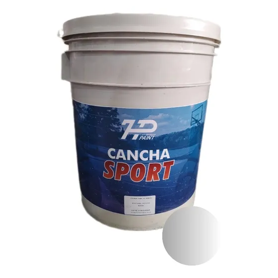 Pintura De Alto Trafico Para Canchas Color Blanco Y Gris
