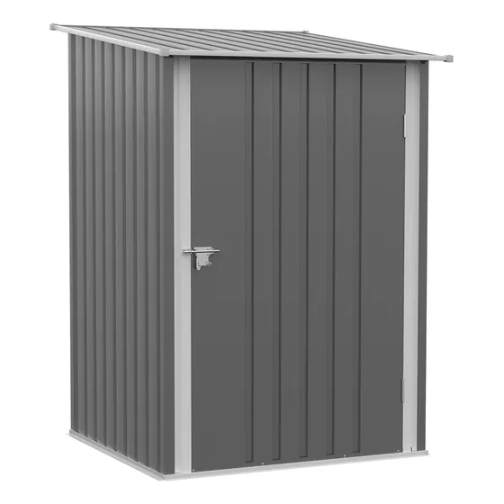 3.4' Cobertizo Almacenamiento Para Exterior Metal Casa 2