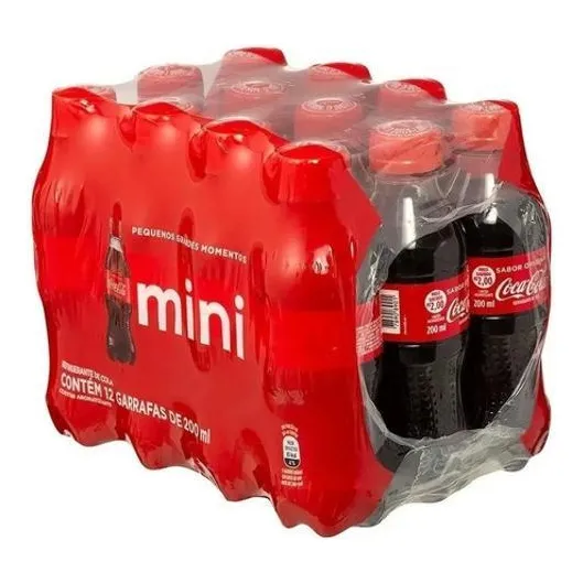 Coca-cola Refrigerante Mini Garrafinha Kit C/12 Uni 200ml