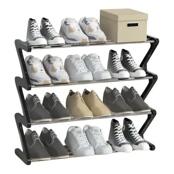 Sapateira Rack Organizador Porta Sapatos Sandália Tênis Cor Preto