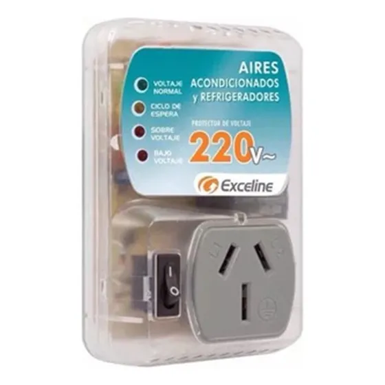 Protector De Voltaje Exceline 220v Aire Acondicionado Nevera