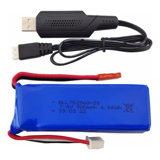 Bateria O Bllrc 7.4v 900mah Com Cabo De Carregamento Usb Par Bateria O Bllrc 7.4v 900mah Com Cabo De Carregamento Usb Par