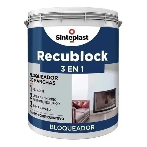 Pintura Recublock Bloqueador Manchas Antihumedad Antihong 1l
