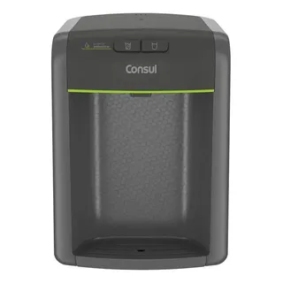 Purificador de água Consul cinza refrigerado com proteção antibactérias CPB34AF