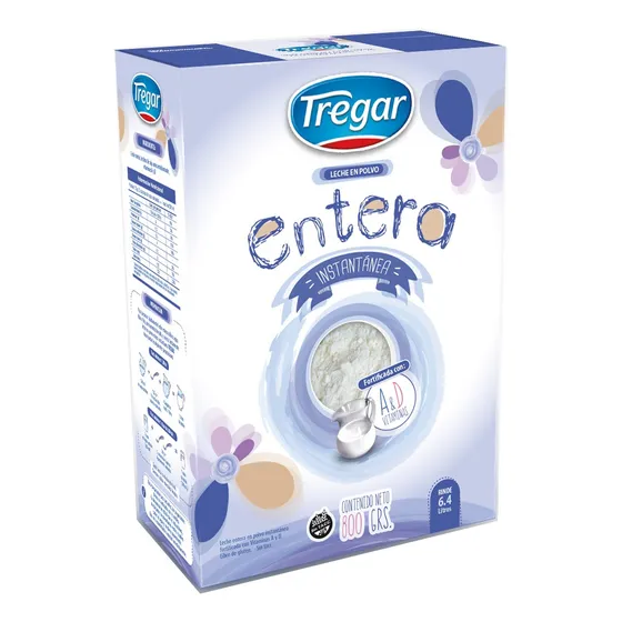 Leche En Polvo Entera Tregar X 800g
