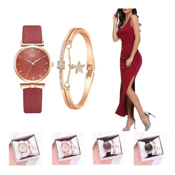 Reloj Fossil Dama Con Pulsera Y Exquisita Caja De Embalaje