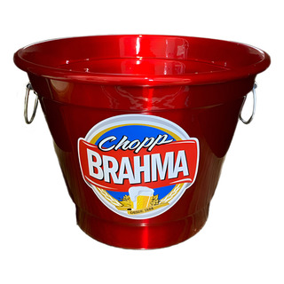 Balde De Gelo Chopp Brahma 6 Litros Personalizado Vermelho Balde De Gelo Chopp Brahma 6 Litros Personalizado Vermelho