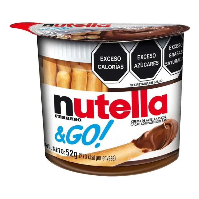 Crema de Avellanas Nutella & GO 52g