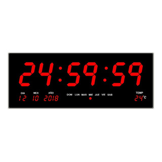 Reloj Digital De Pared Led Grande Varios Colores 46 X 22 Cm Reloj Digital De Pared Led Grande Varios Colores 46 X 22 Cm