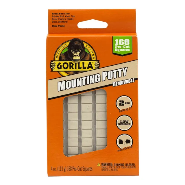 Gorilla Masilla De Montaje, Adhesivo Para Colgar Extraíble