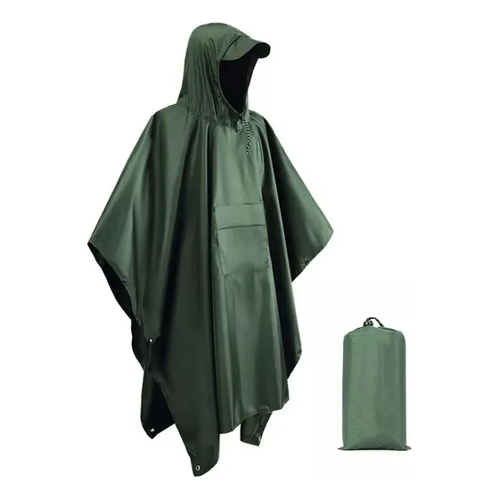 Para Capa De Lluvia Militar Impermeable 3 En 1 Con Capucha