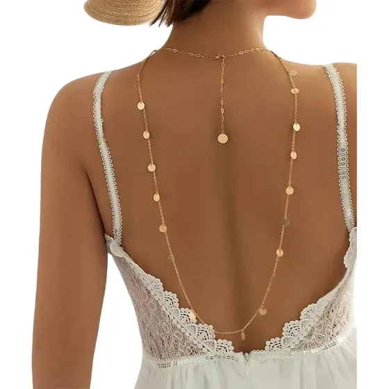 Body Chain Decote Costas Corrente Corpo Chapinha