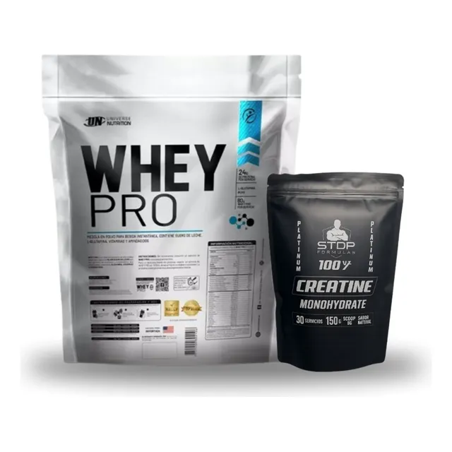 Whey Pro 5kg Chocolate + Creatina 30serv Stdp Monohidratada Chocolate