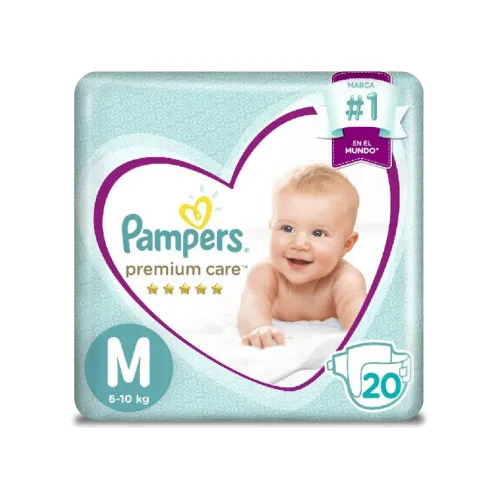 Pampers Pañales Bebé Premium Care M 20 Unid