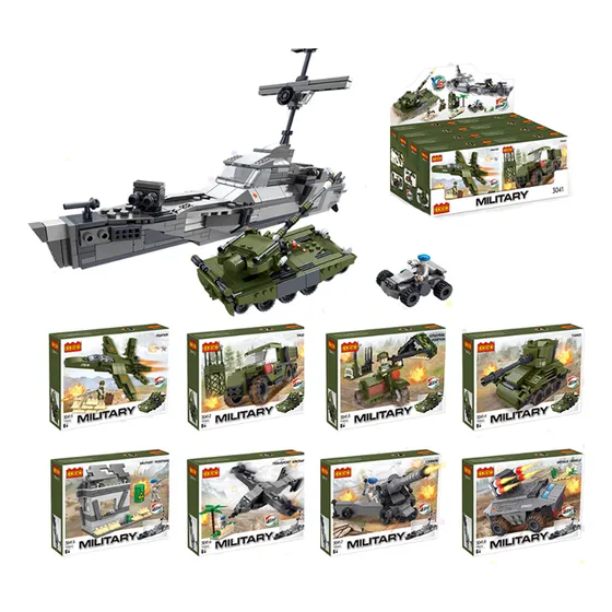  Cogo Juego Didactico Militar 877 Piezas Set X 8 St