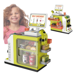 Mercadinho Infantil Com Caixa Registradora Magic Toys 46pz Mercadinho Infantil Com Caixa Registradora Magic Toys 46pz